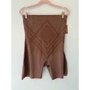 Lover-Beauty Women Brown High Waisted Shapewear Shorts Tummy Control 2XL NWT